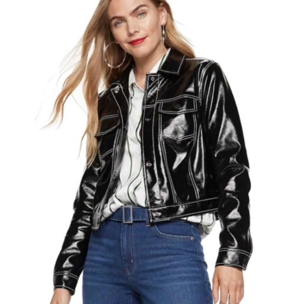 2 for 20$ 🆕 Vegan Leather Black Jacket